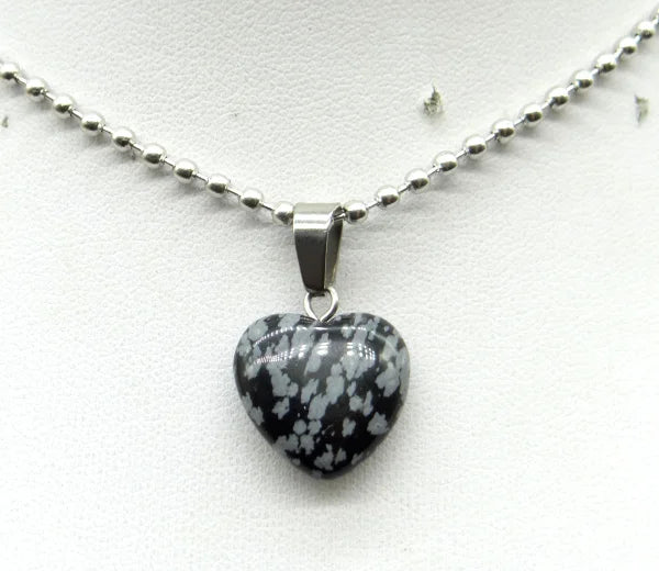 Natural Stone 16mm Turquoise Quartz Crystal Tiger Eye Opal Charms Heart Shaped Pendant For DIY Stainless Steel Necklace Jewelry