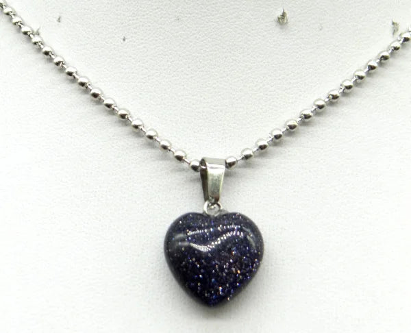 Natural Stone 16mm Turquoise Quartz Crystal Tiger Eye Opal Charms Heart Shaped Pendant For DIY Stainless Steel Necklace Jewelry