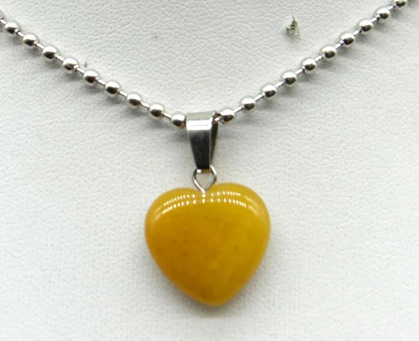 Natural Stone 16mm Turquoise Quartz Crystal Tiger Eye Opal Charms Heart Shaped Pendant For DIY Stainless Steel Necklace Jewelry