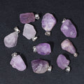 5pcs/lot Natural Stone Pendant Irregular Rough Quartz Crystal Energy Charms For Jewery Making Earrings Necklace DIY Accessories