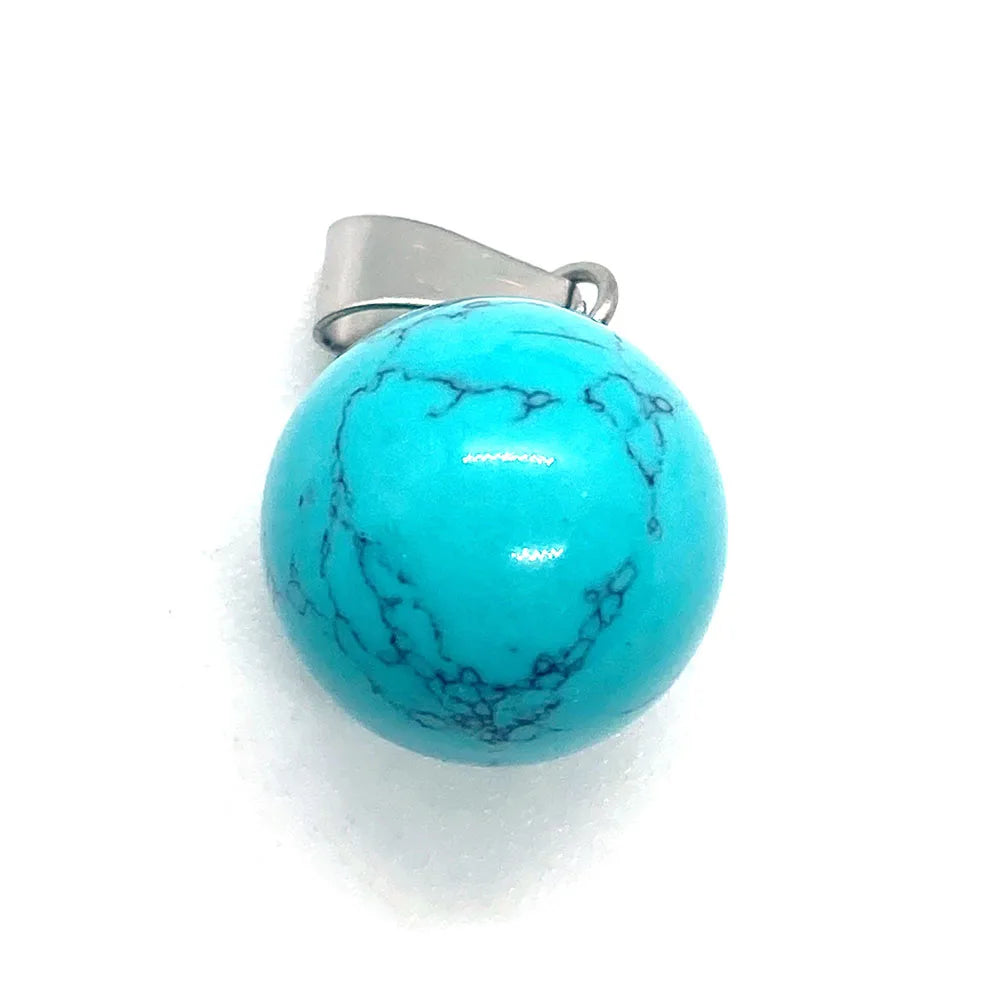 Natural Stone Round Bead Pendant 14x18mm Pink Crystal Golden Sandstone Pendant Used To Make DIY Earrings Bracelet Accessories