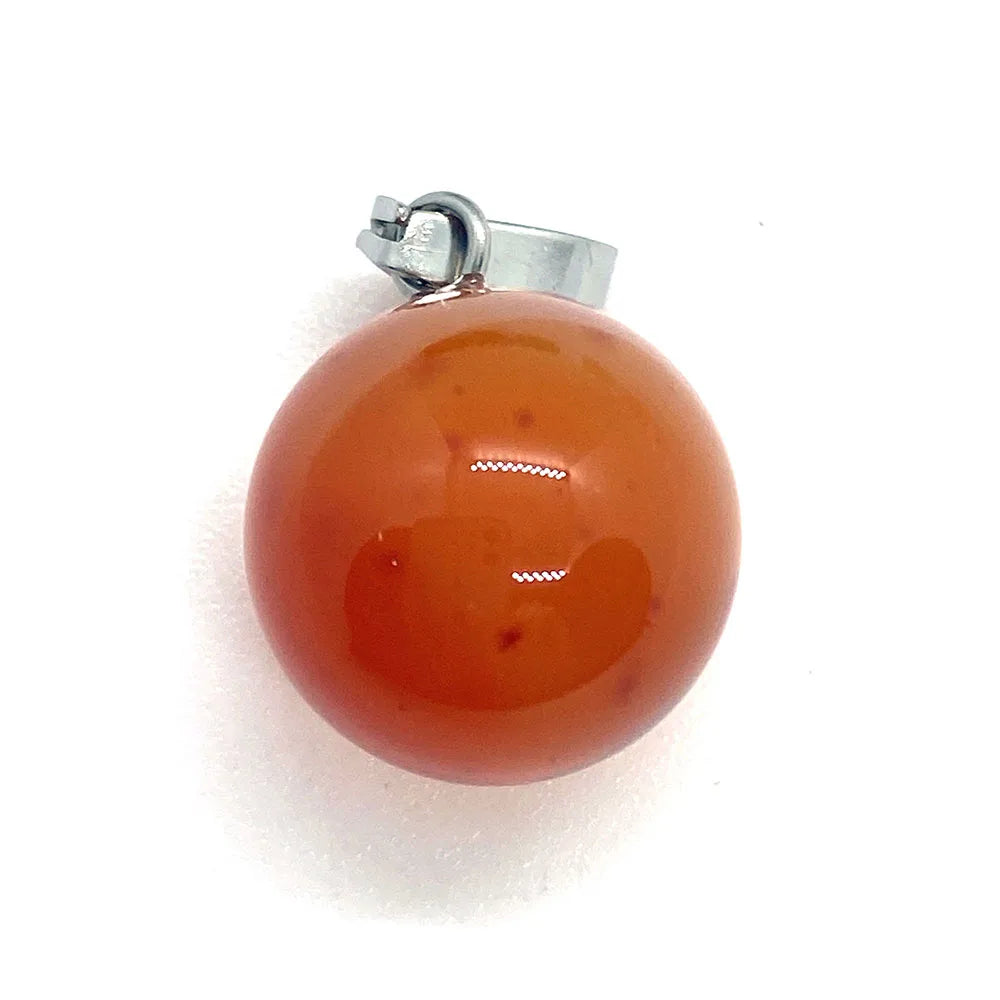 Natural Stone Round Bead Pendant 14x18mm Pink Crystal Golden Sandstone Pendant Used To Make DIY Earrings Bracelet Accessories