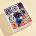 8PCS/Box Titanium Coated Natural Crystal Cluster Electroplated Agate Geode, Energy Balance Reiki Wicca Home Decor