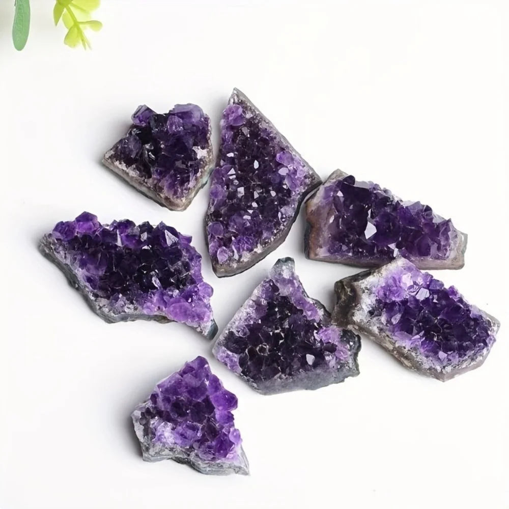 1pc Natural Amethyst Ore Stone Cluster Irregular Gemstone Holiday Gift Home Aquarium Decorations Home Living Room Store Decor