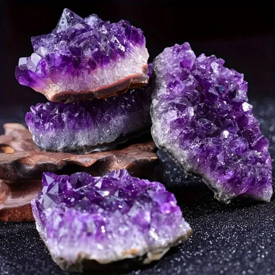 1pc Natural Amethyst Ore Stone Cluster Irregular Gemstone Holiday Gift Home Aquarium Decorations Home Living Room Store Decor