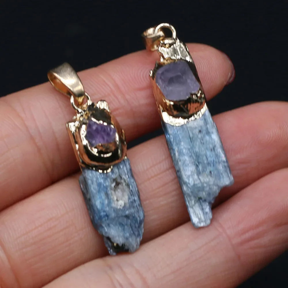 Natural Stone Crystals Pendants Irregular Shaped exquisite Charm for Jewelry Making Diy earring necklace Bracelet accessories