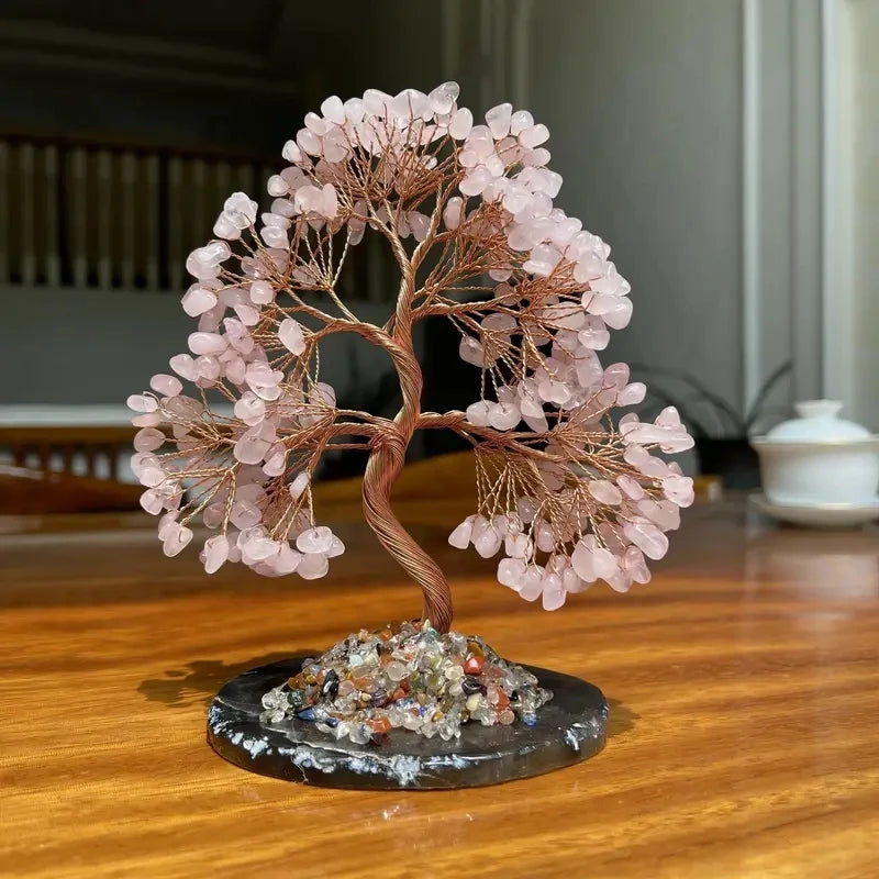 Seven Chakras Crystal Tree Of Life positive Feng Shui Crystal 7 Chakras Tree Gem home Decoration Gift to Family And Friends